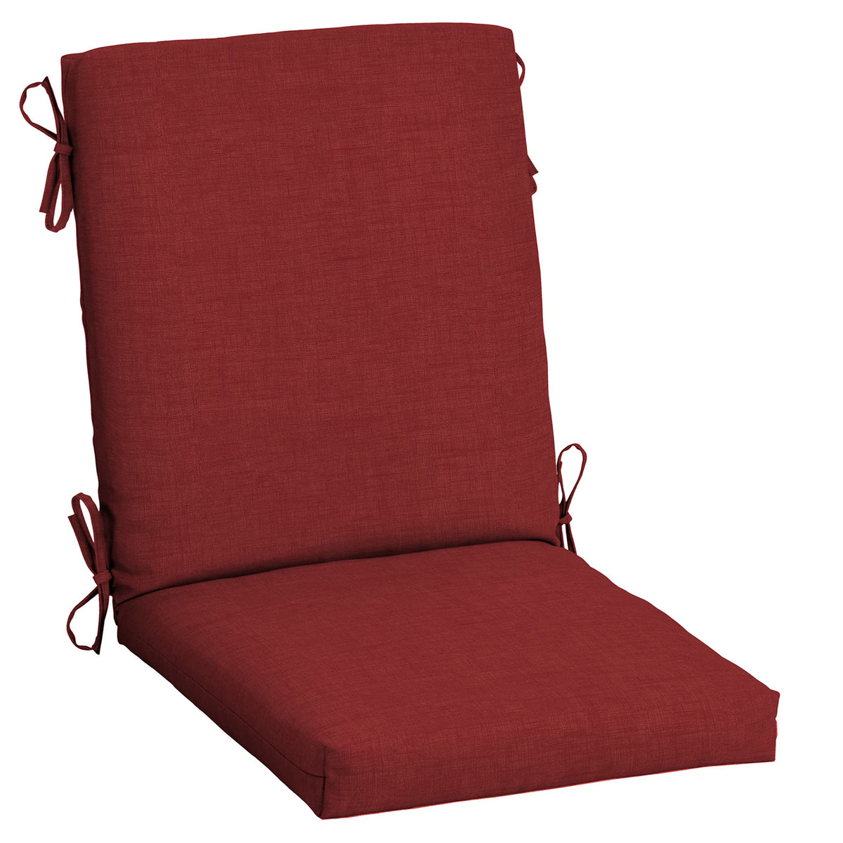 Arden Selections Ruby Red Leala seat cushion top view offers comfy 20x20 seating