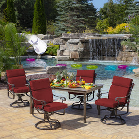Arden Selections seat cushion measures 21x20 for comfortable dining.