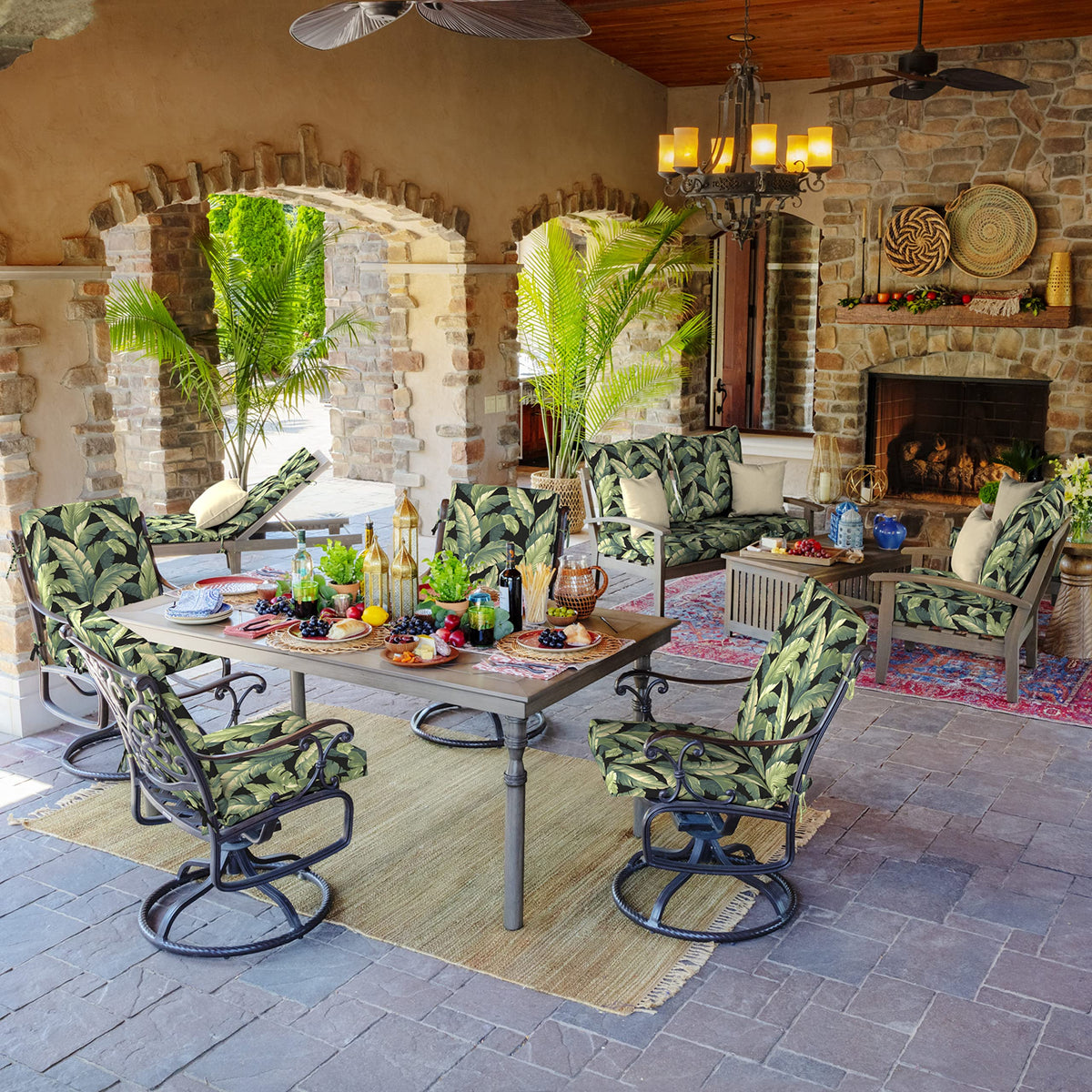 Arden Selections spot-clean-friendly cushion for easy outdoor care.