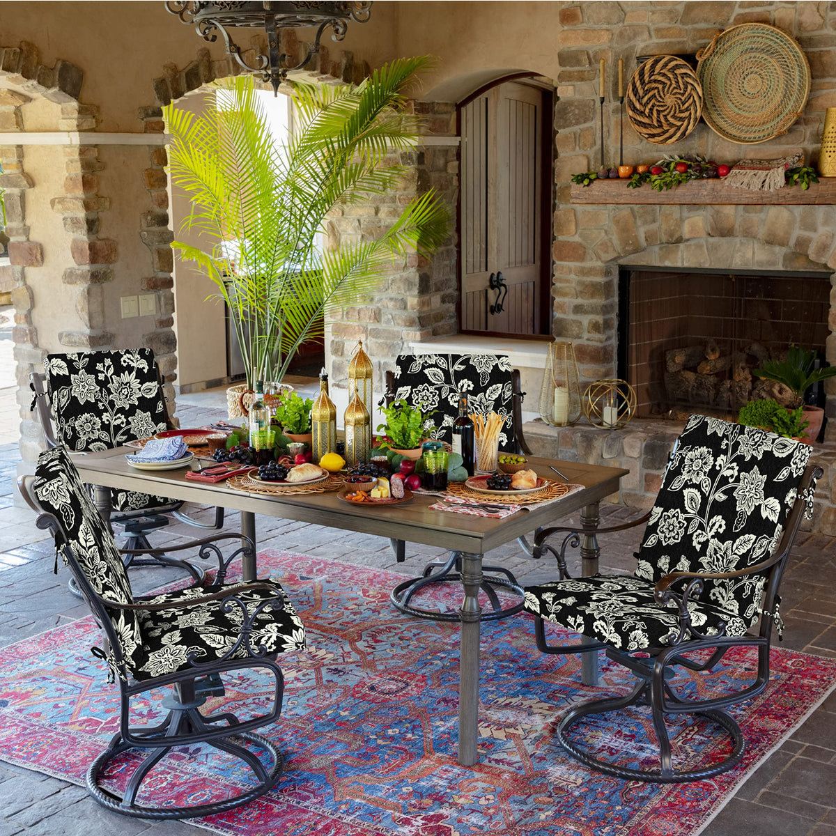 Arden Selections cushion dimensions 20x44 for standard outdoor chairs.