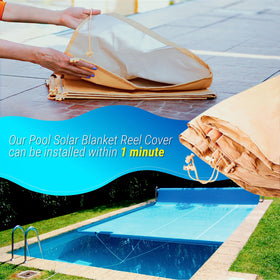 Water-resistant beige fabric of ARDILA VEELA protects the reel during storage.