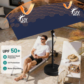 AreShark 8-rib frame provides strong support for stability.