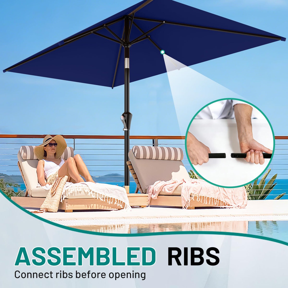AreShark patio setup on deck demonstrates versatile outdoor dining space.
