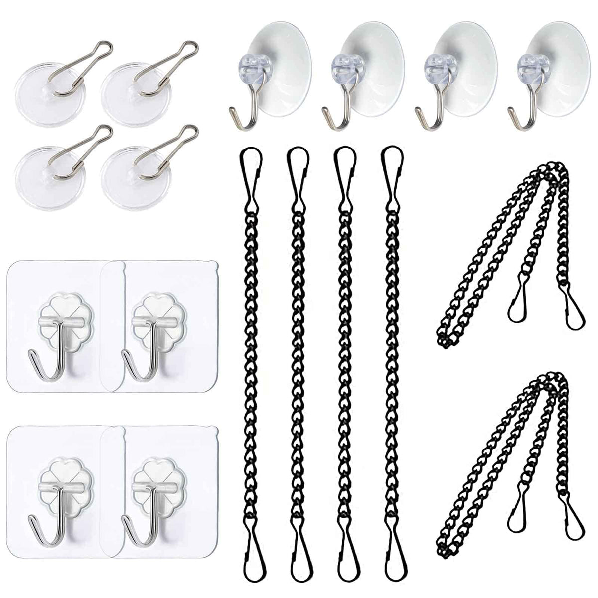Arecyuer stained glass window kit with 20-inch chain for daylight display and durability.