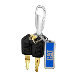 Aree cat key pendant with caterpillar keys for heavy equipment, ideal gift set.