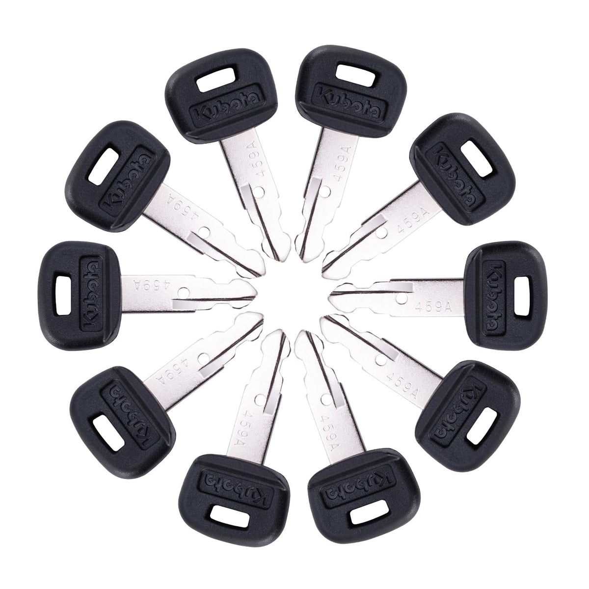 Aree Kubota keys on a keychain for quick fleet backups