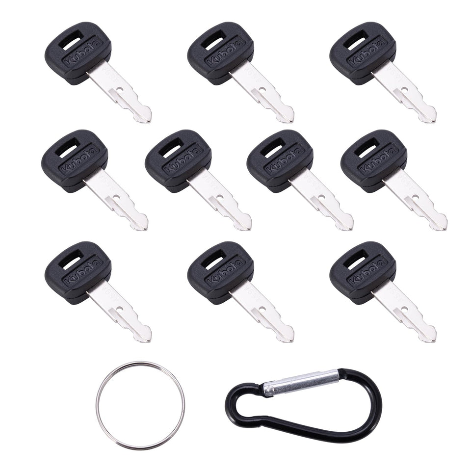 Aree Kubota key set 10-pack ready for direct replacement on equipment