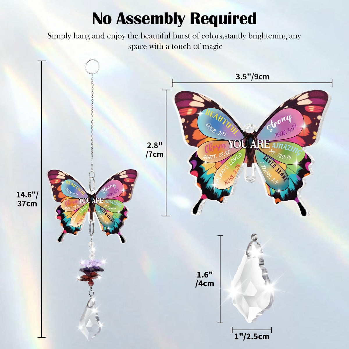 Aremdys Mother's Day gift crystal suncatcher brings warmth and light.