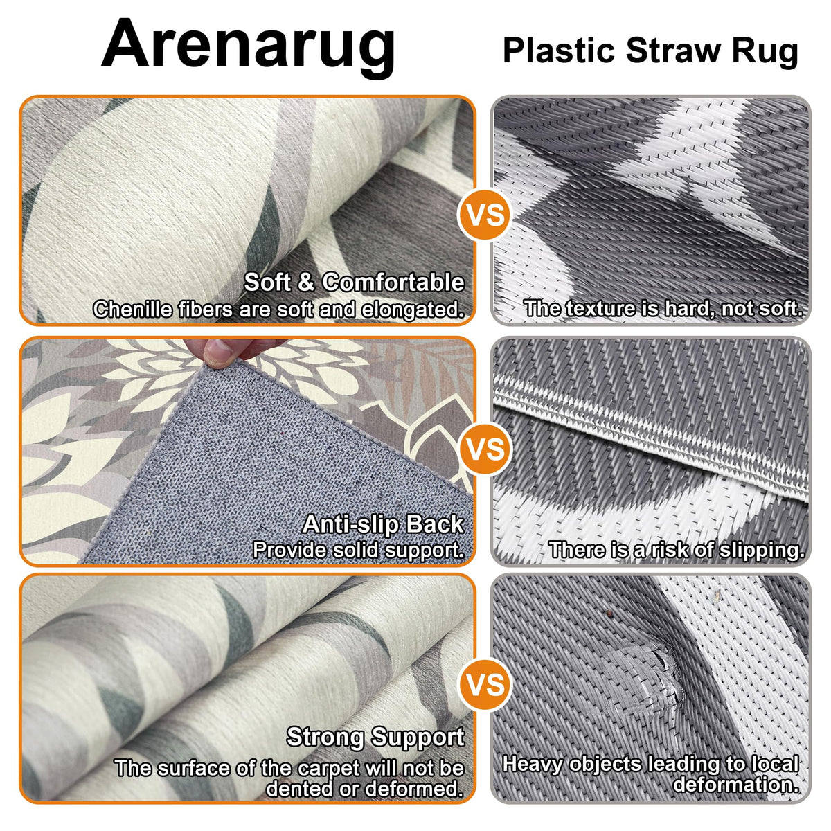 Arenarug easy-clean rug for quick outdoor refresh after gatherings.