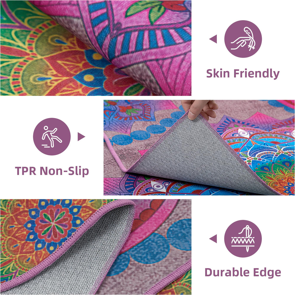 Arenarug easy-clean outdoor rug dries quickly after outdoor use.