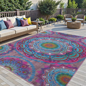 Arenarug non-slip weave keeps mats in place during activities.