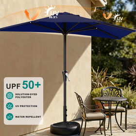 AreShark 5 rib sturdy iron frame stands up to breezes and daily use.