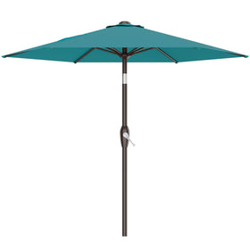 AreShark 7.5ft patio umbrella canopy cerulean provides cooling shade for outdoor spaces