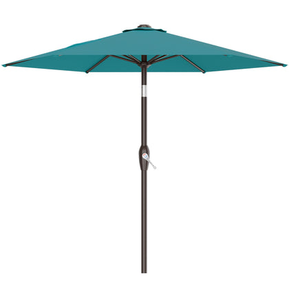 AreShark 7.5ft patio umbrella canopy cerulean provides cooling shade for outdoor spaces