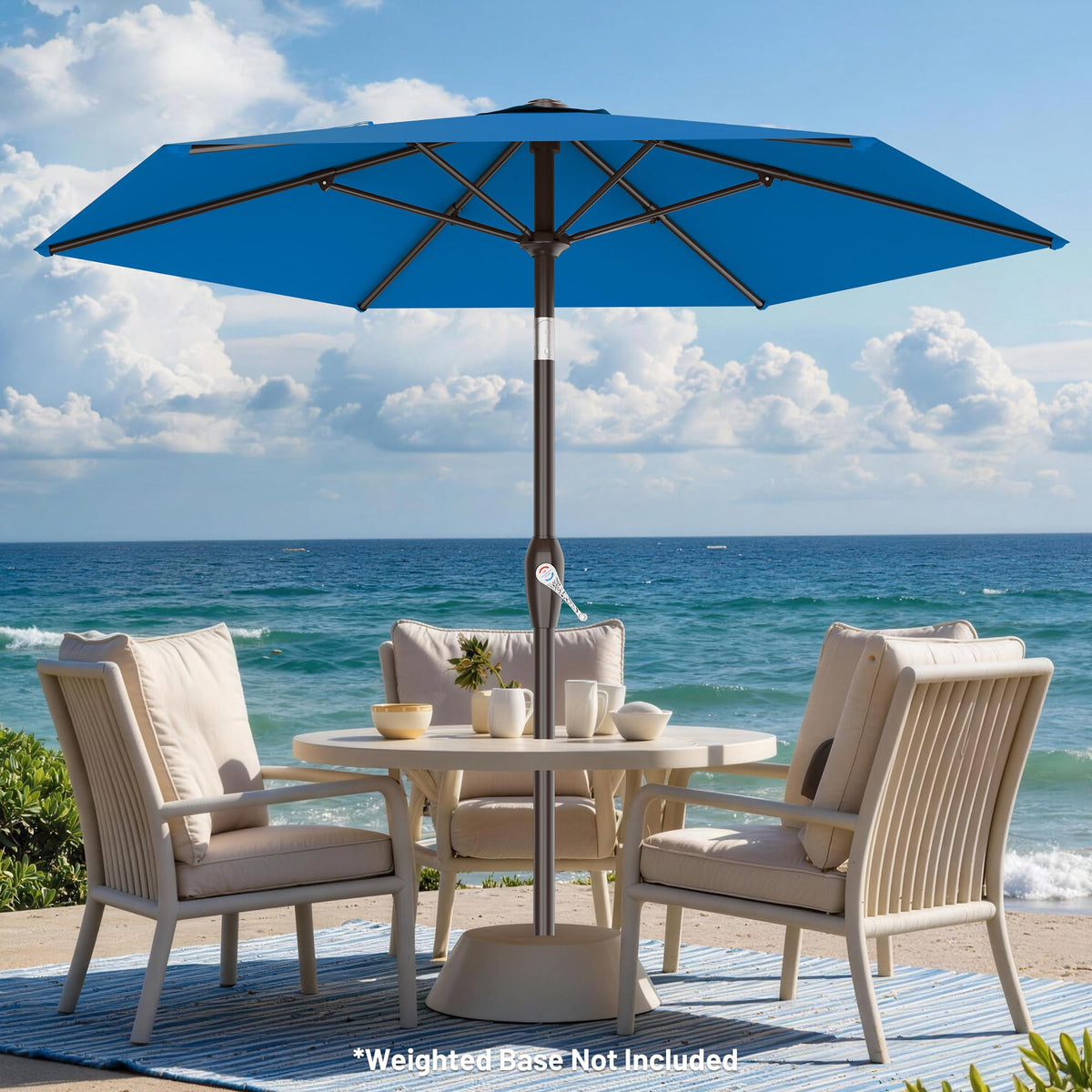 AreShark 7.5ft canopy fabric close-up shows fade-resistant, waterproof material.