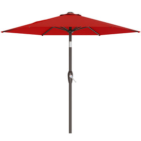 AreShark 7.5ft patio umbrella with table-assembly for quick shade setup.