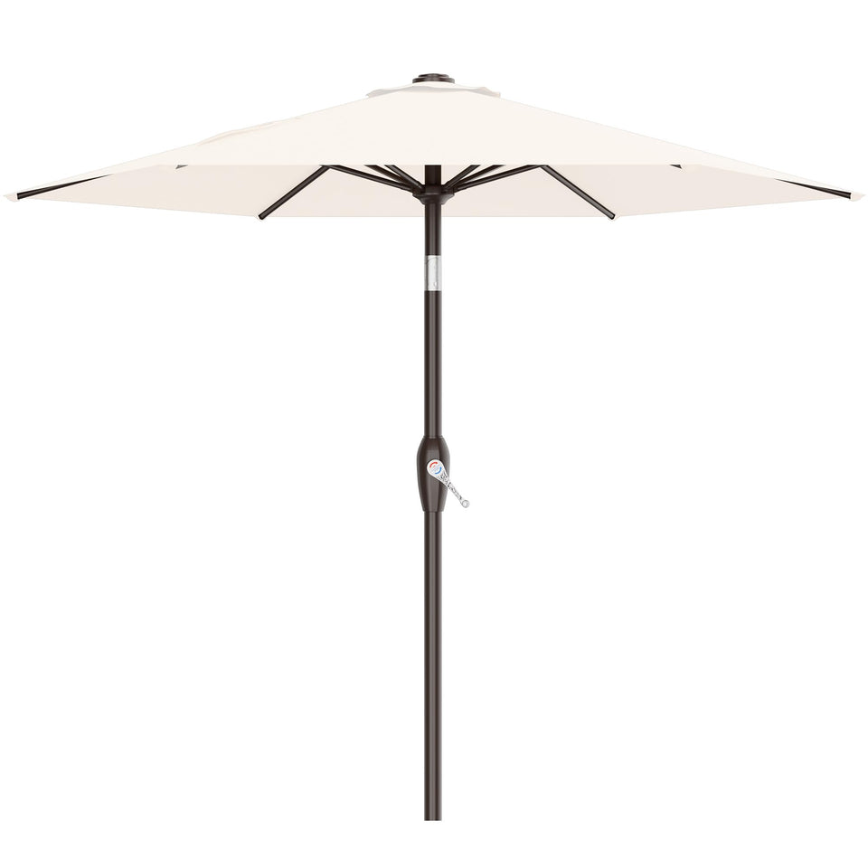 AreShark 7.5ft patio umbrella with tilt and crank for easy shade control.