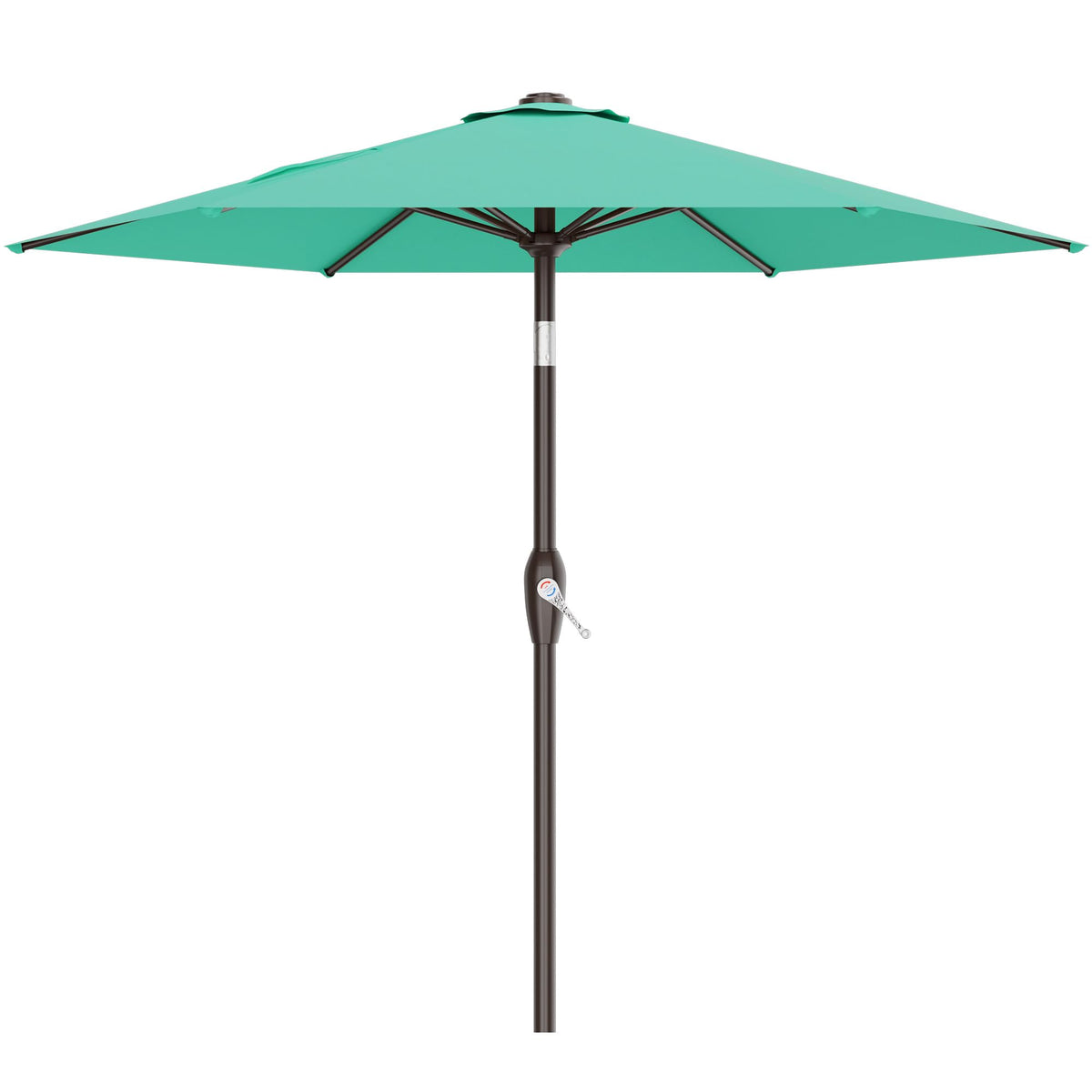 AreShark 7.5ft patio umbrella Aruba Blue provides wide shade for patios.
