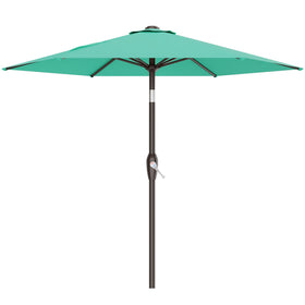 AreShark 7.5ft patio umbrella Aruba Blue provides wide shade for patios.