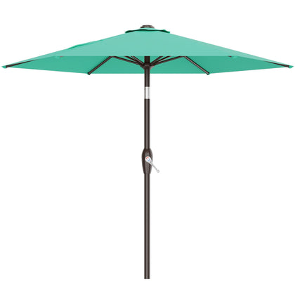 AreShark 7.5ft patio umbrella Aruba Blue provides wide shade for patios.