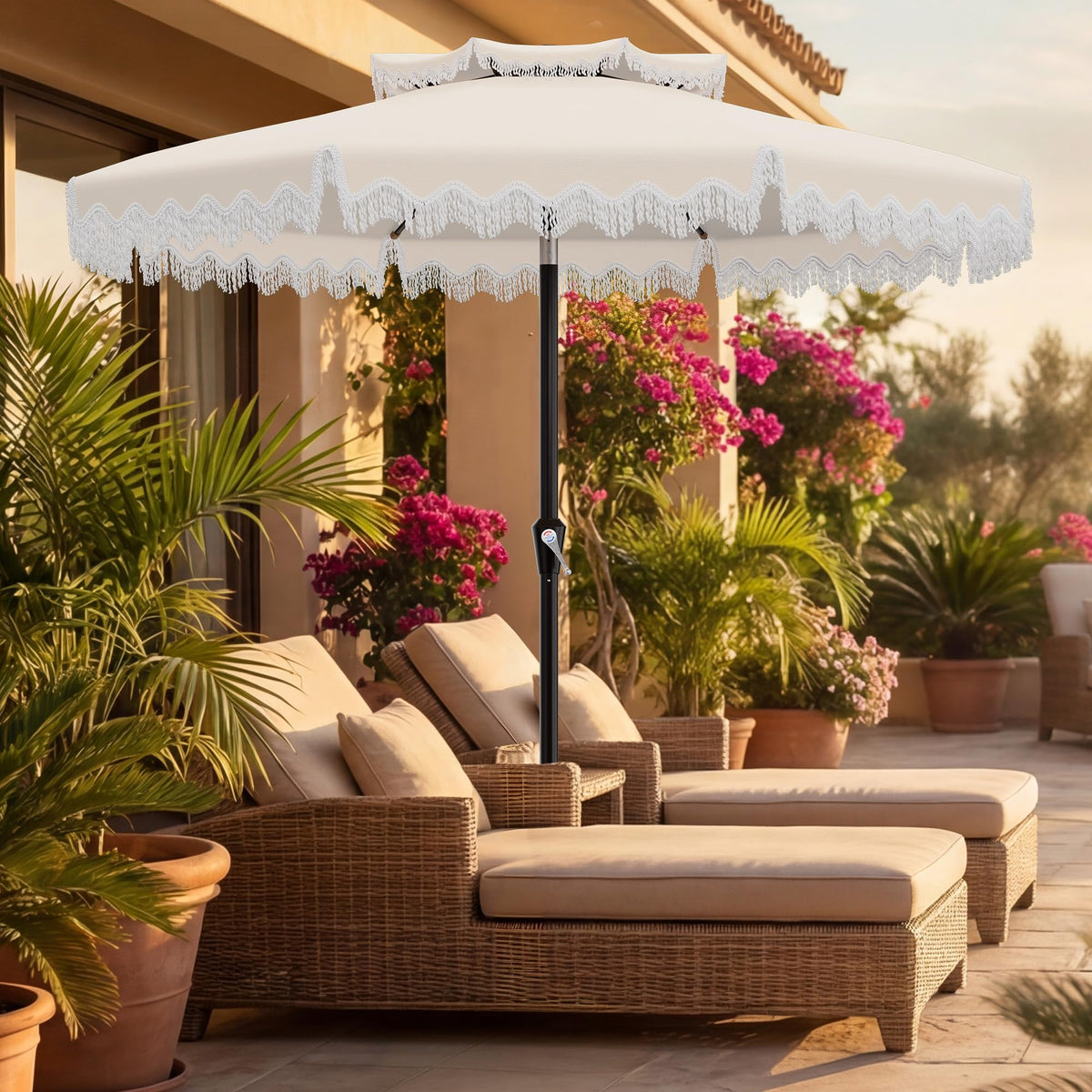 AreShark 9ft umbrella covers 42-54 inch tables and 4-6 chairs