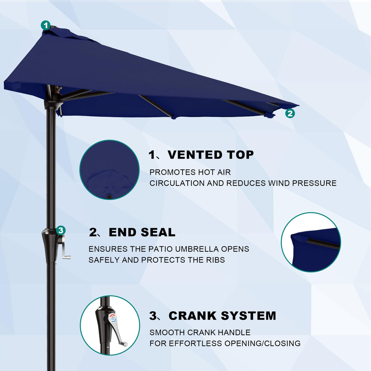 AreShark detachable pole design enables compact storage after use.