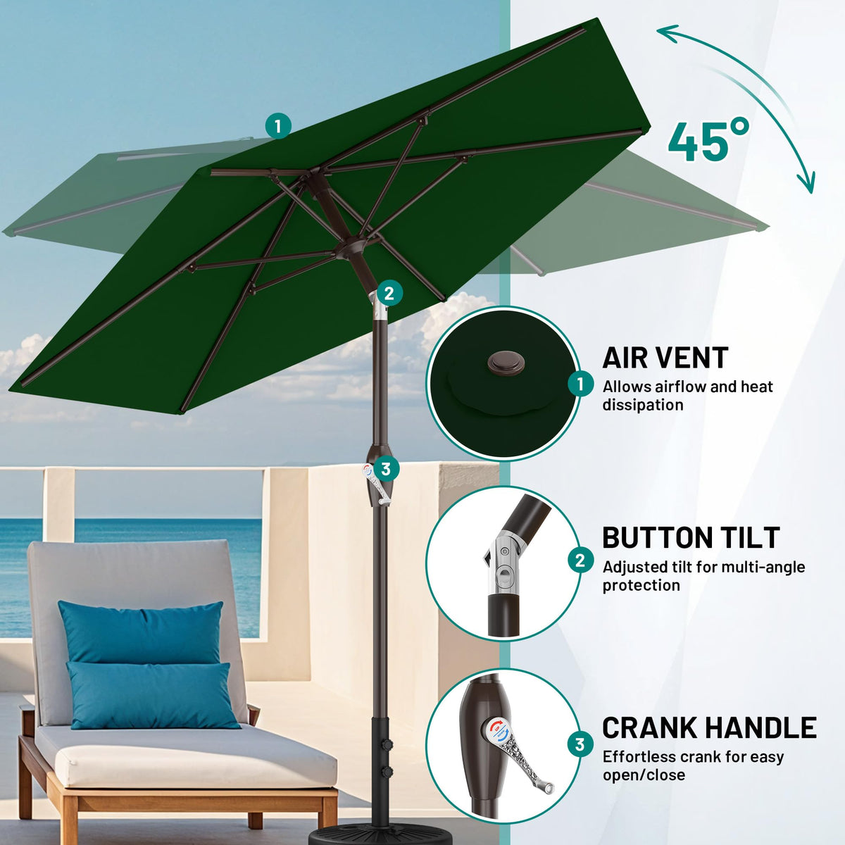 AreShark heavy base recommended for stability when base is not included.