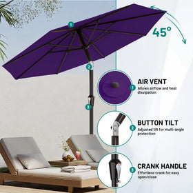 AreShark powder-coated iron pole ensures durable, stable support outdoors.