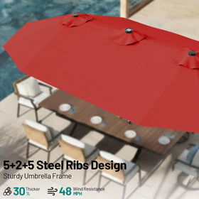 AreShark powder-coated pole provides durable support against sun and wind.