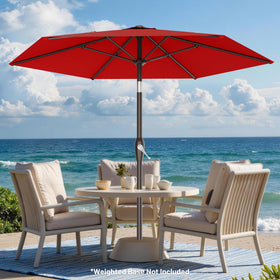 AreShark red canopy adds vibrant color to garden, deck, or poolside.