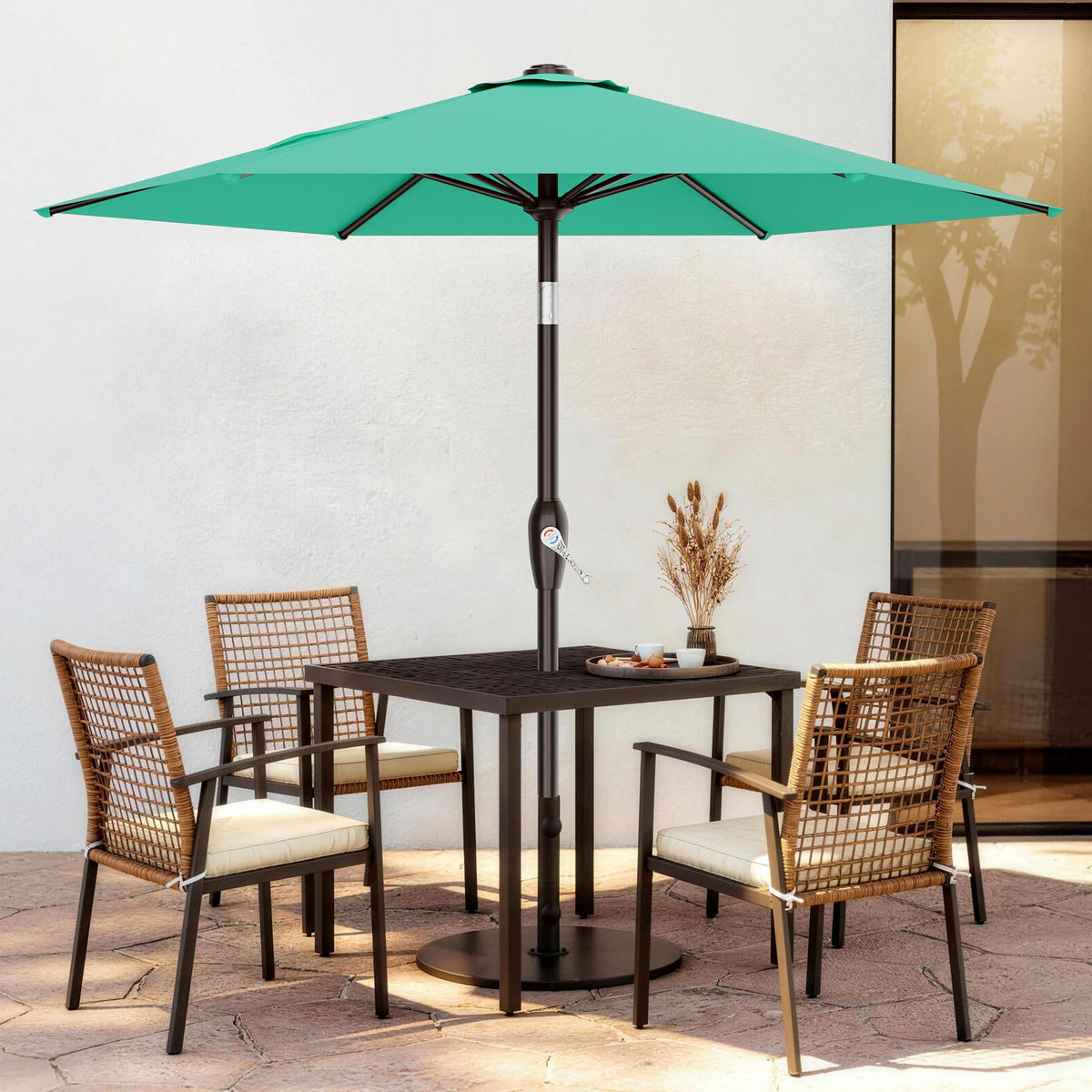 AreShark sturdy iron frame with 6 ribs delivers stability on decks.