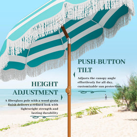 AreShark UPF50+ fabric umbrella blocks strong sun for comfort