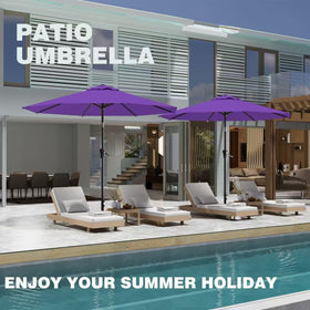 AreShark wide-diameter canopy provides generous shade for tables.