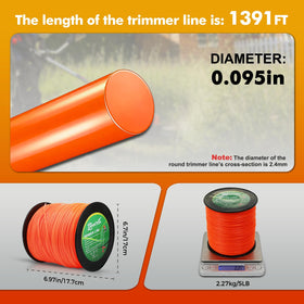 AretiTrin heavy-duty nylon trimmer line delivering durability on thick weeds