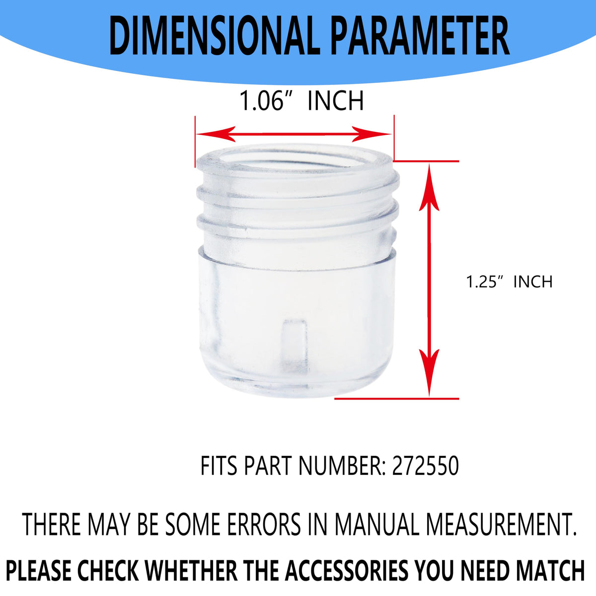 Aretle sight glass for Pentair multi-port valves enhances visibility