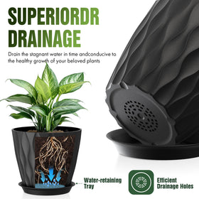Areutxbis weatherproof UV-resistant planter withstands outdoor sun