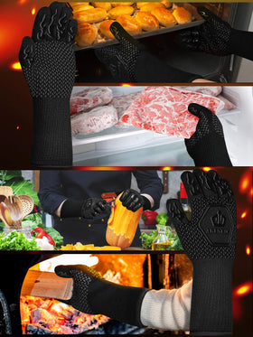 ARFNKIM 1472°F rated gloves withstand high heat sessions safely