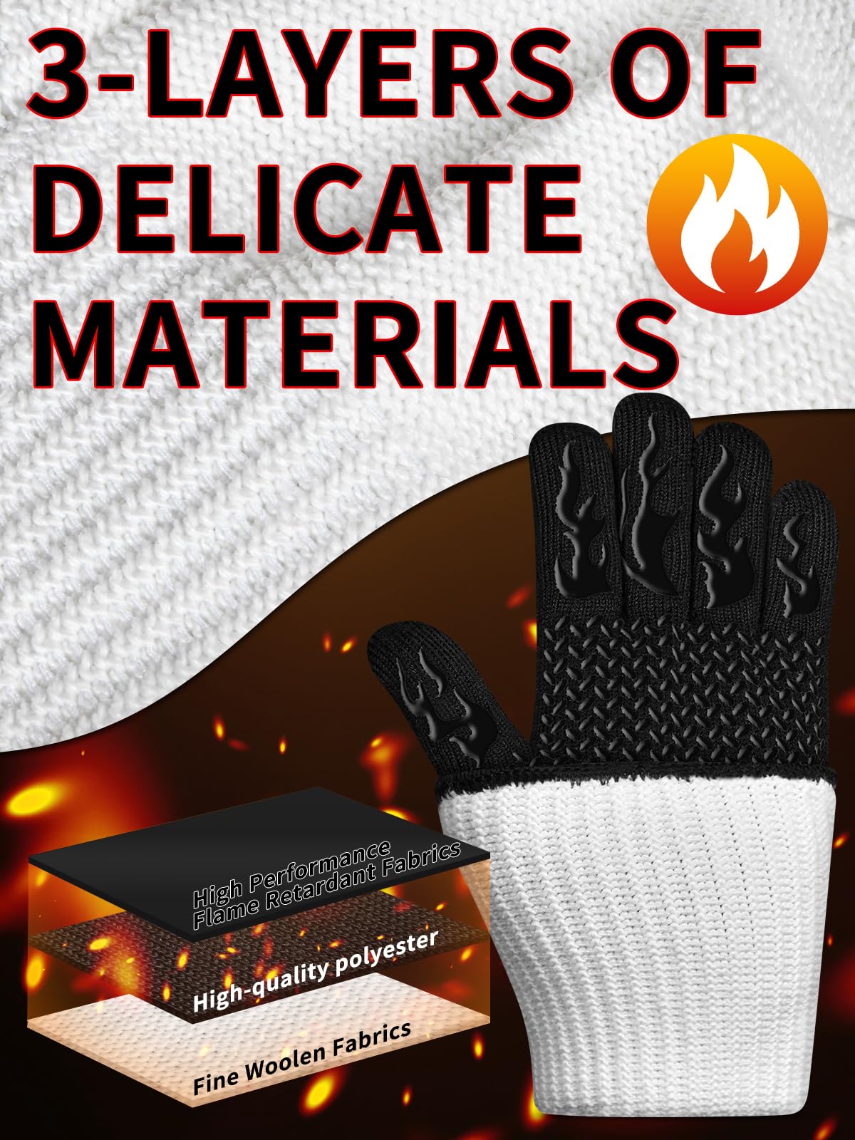 ARFNKIM silicone gloves feature non slip grip for secure handling