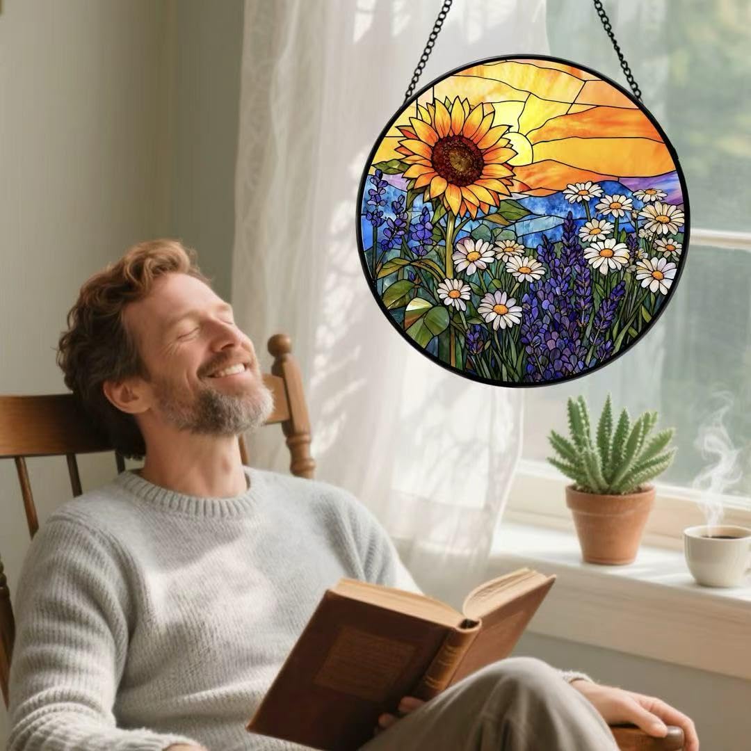 Argodaze garden-decor suncatcher brightens kitchen or patio window.