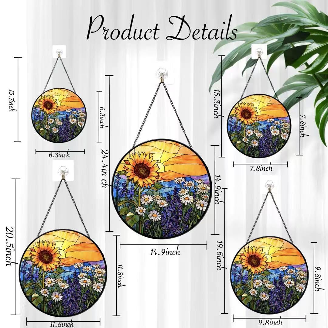 Argodaze sunlight-catching glass art reveals warm tones on sunny days.