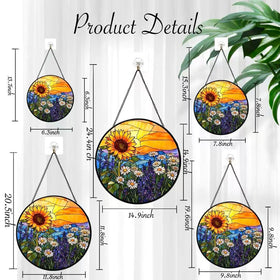 Argodaze sunlight-catching glass art reveals warm tones on sunny days.