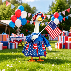 ARGOOGF four July goose costume adds red white blue flair to outdoor decor