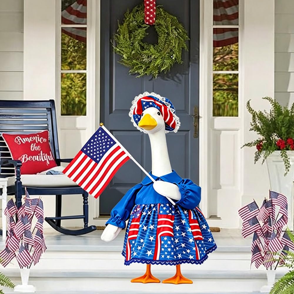 ARGOOGF large statue goose costume ready for outdoor display on 23-inch statue