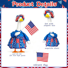 ARGOOGF outdoor decor ensemble for porch and garden with patriotic touches