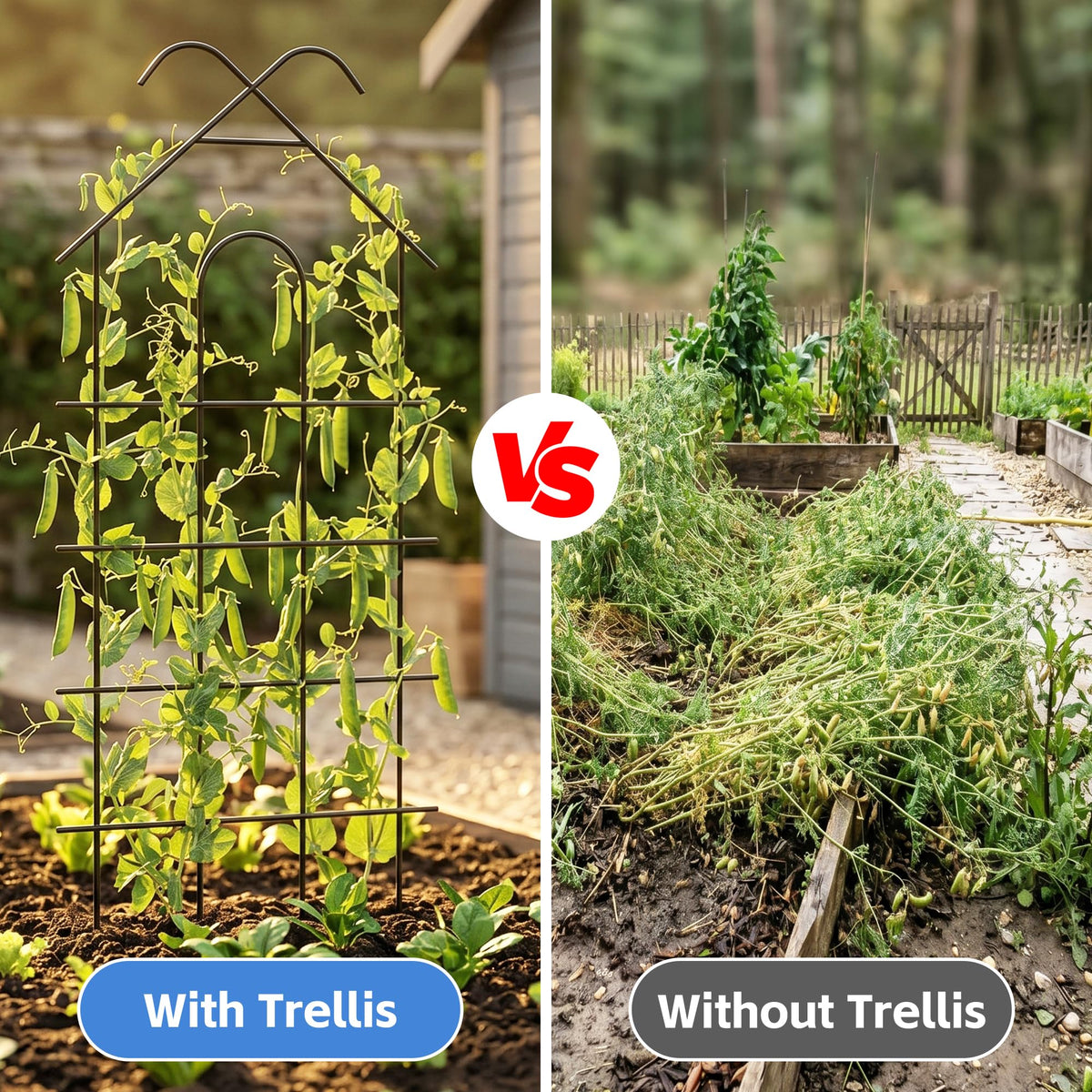 ARIFARO easy-to-place-garden-trellis allows flexible, quick installation