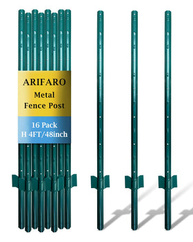 ARIFARO fence post 4ft in a garden for durable fencing