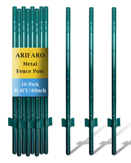 ARIFARO fence post 4ft in a garden for durable fencing