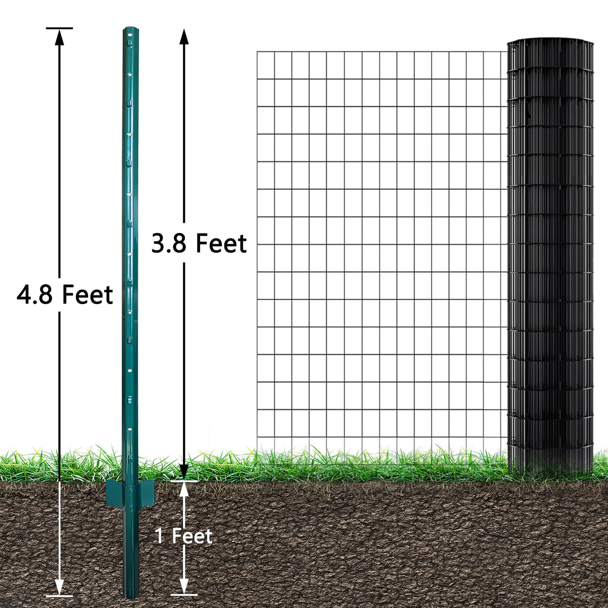 ARIFARO fence post in outdoor setting showing sustained durability.