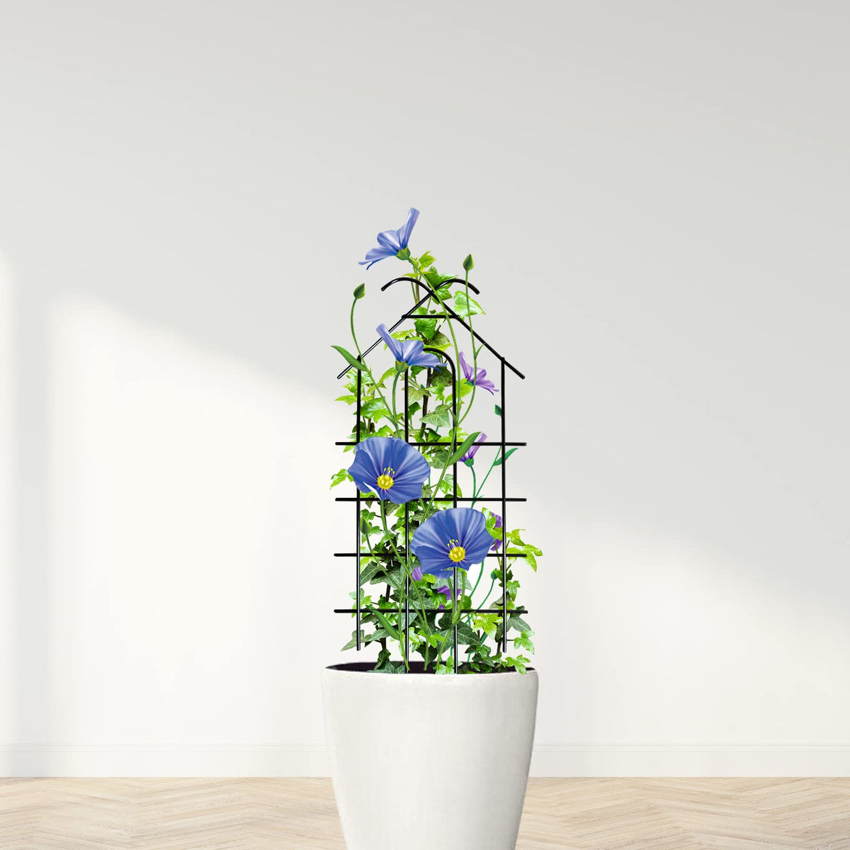ARIFARO supports flowers and veggies like cucumbers and beans