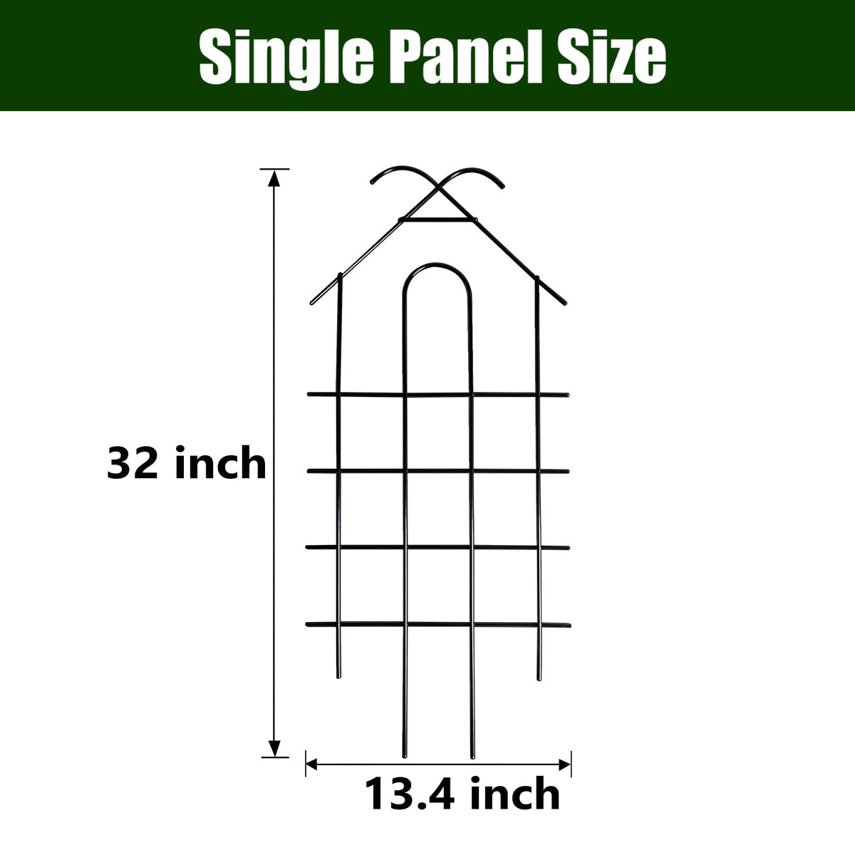 ARIFARO four-pack trellis shown on a pot for climbing plants